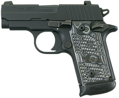 Sig Sauer 238380XTMBLK P238 Extreme 380 ACP 2.7" 7+1 Gray G-10 Grip Black